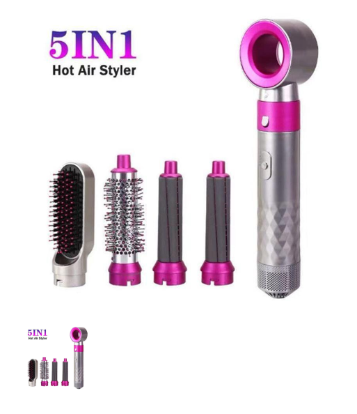 Styler per capelli 5 in 1 ad aria calda | Asciuga, liscia e crea onde
